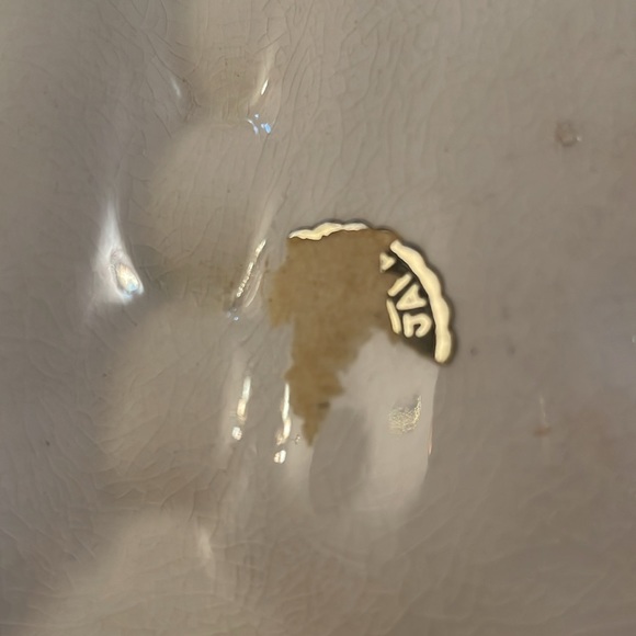 Vintage 1950’s Sutton’s Creation Hand Painted Porcelain Ashtray W/ Cherub Scene - Picture 7 of 7